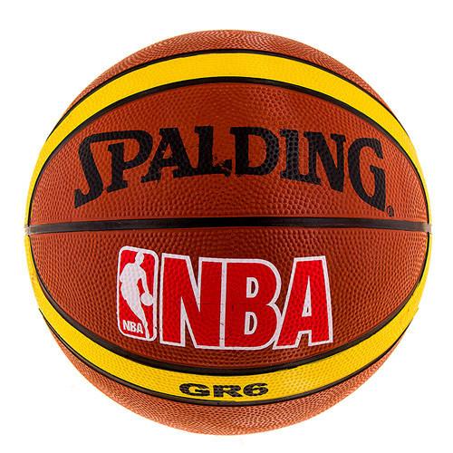 

Мяч баскетбольный резиновый Spalding коричневый, размер 6