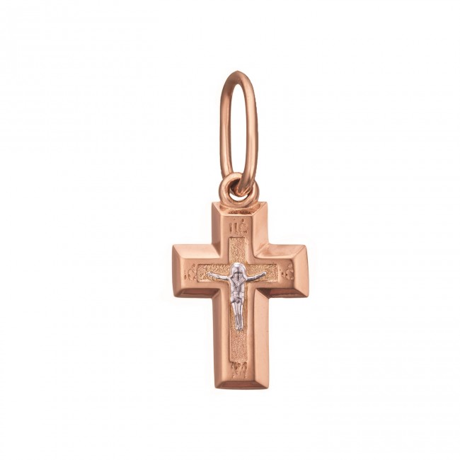 

Золотой крестик с Распятием Иисуса Христа Jewel-case z3279-K