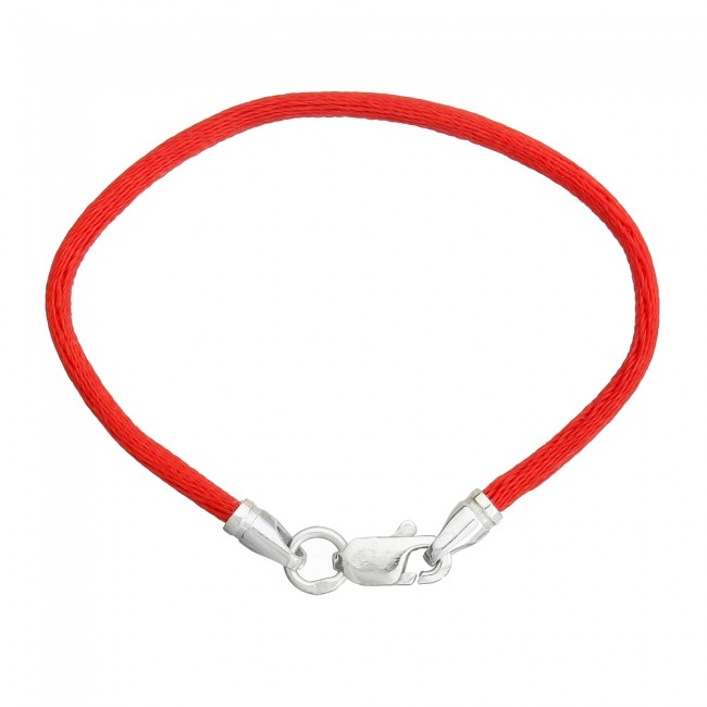 

Шнурок на руку с серебряным замком Jewel-case Красный 4009-kr 22.0