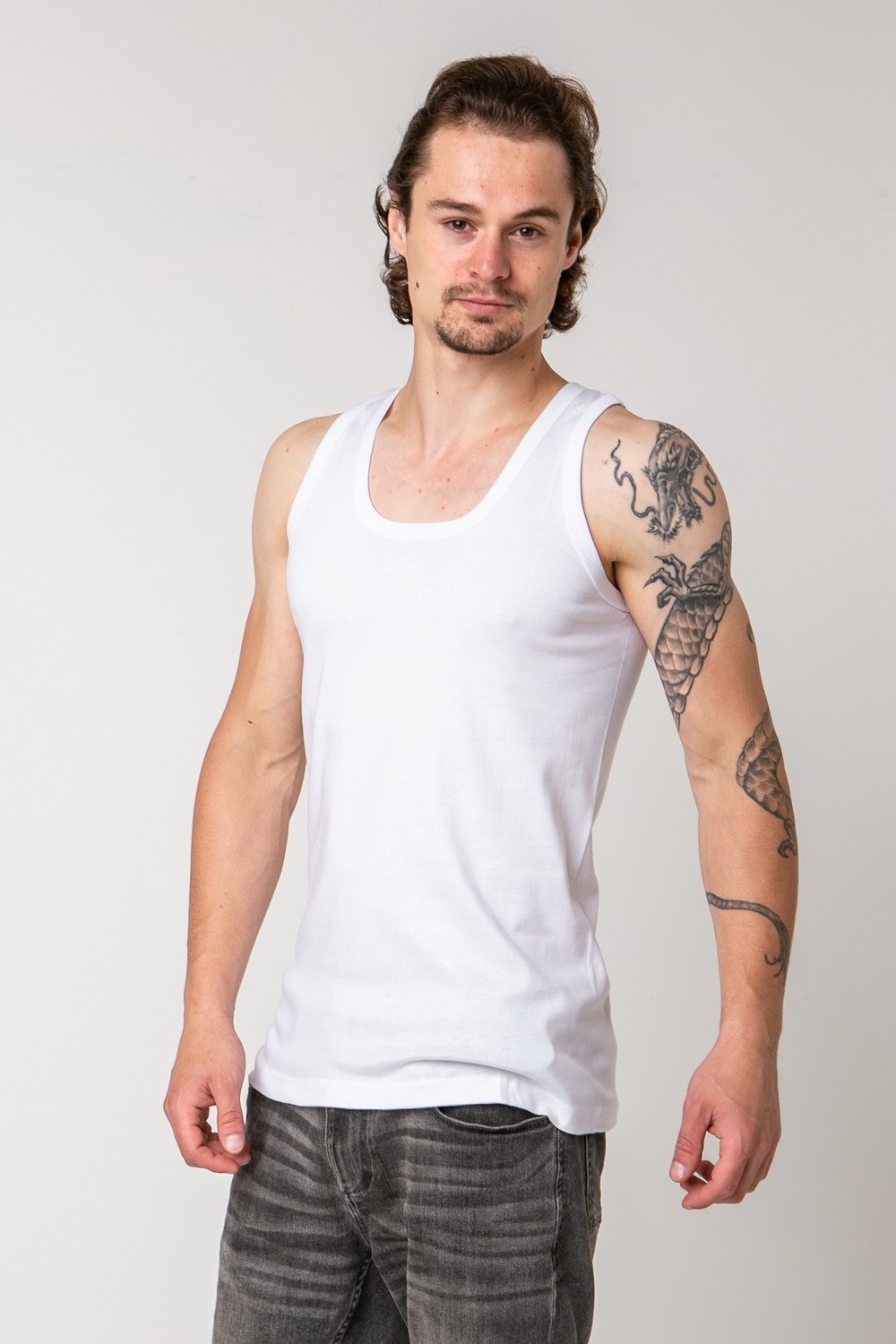 Майка мужская белая 5XL Ozkan - 3255 – низкие цены, кредит, оплата ...