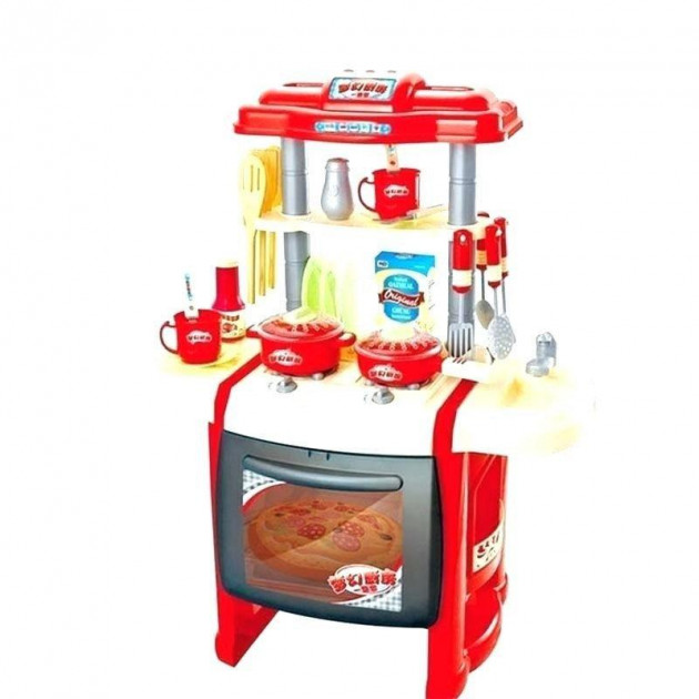 

Кухня игровая Kitchen WD-P15-R15 плита духовка продукты аксессуары красная