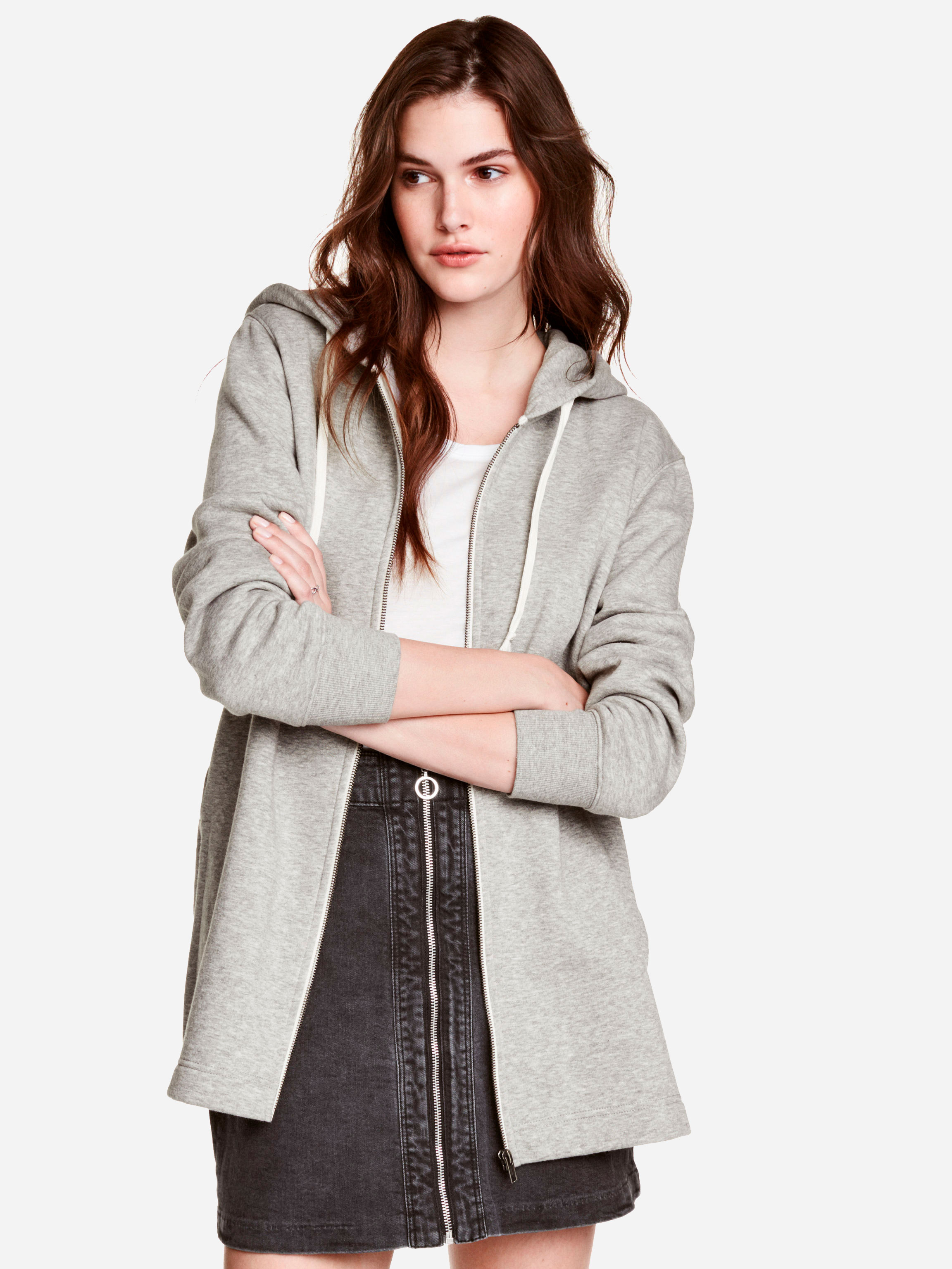 

Толстовка H&M 4171484 XS Светло-серая меланж