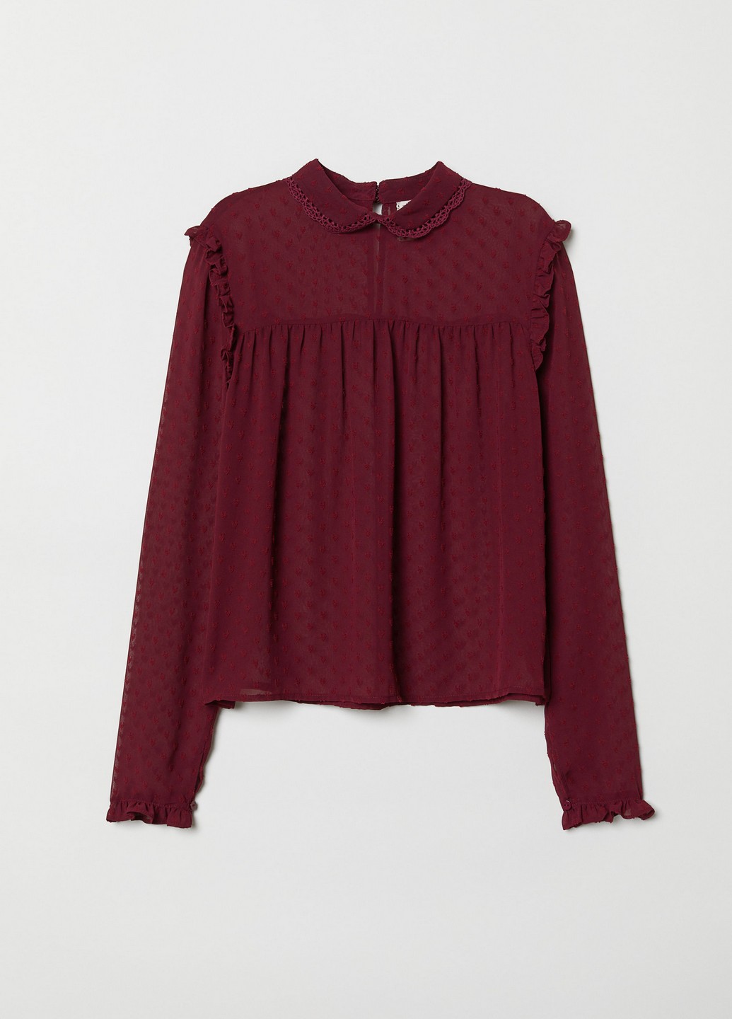 

Блуза H&M 42 Бордовый 0677737_борд_01