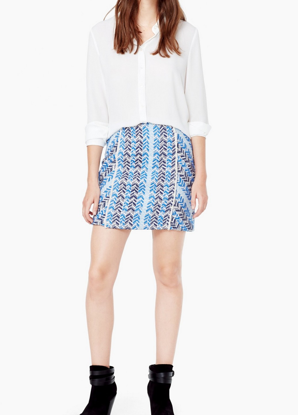 

Юбка Mango 40 Белый 51053686_ёл.син._01