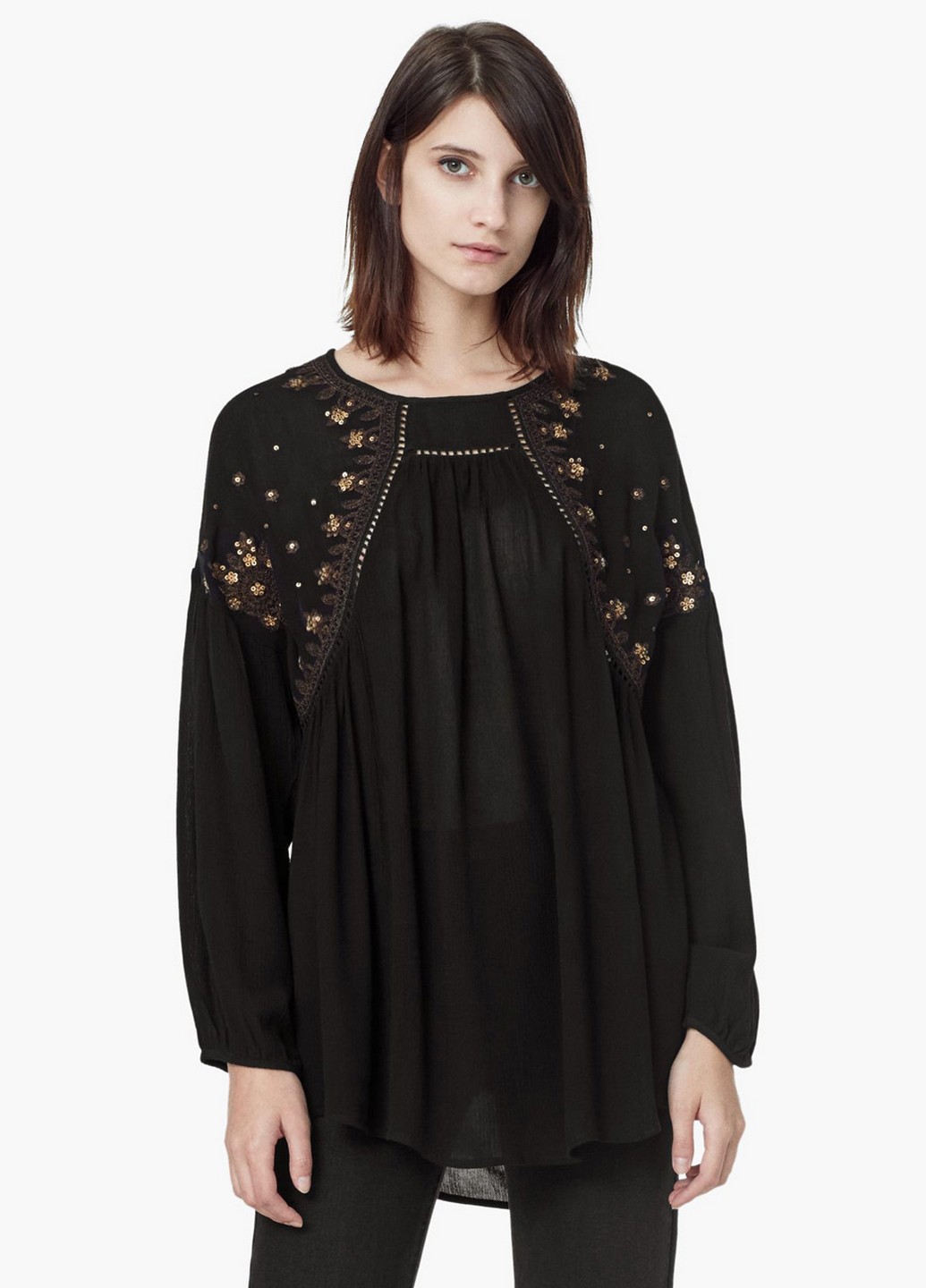 

Блуза Mango S Черный 53059020_01