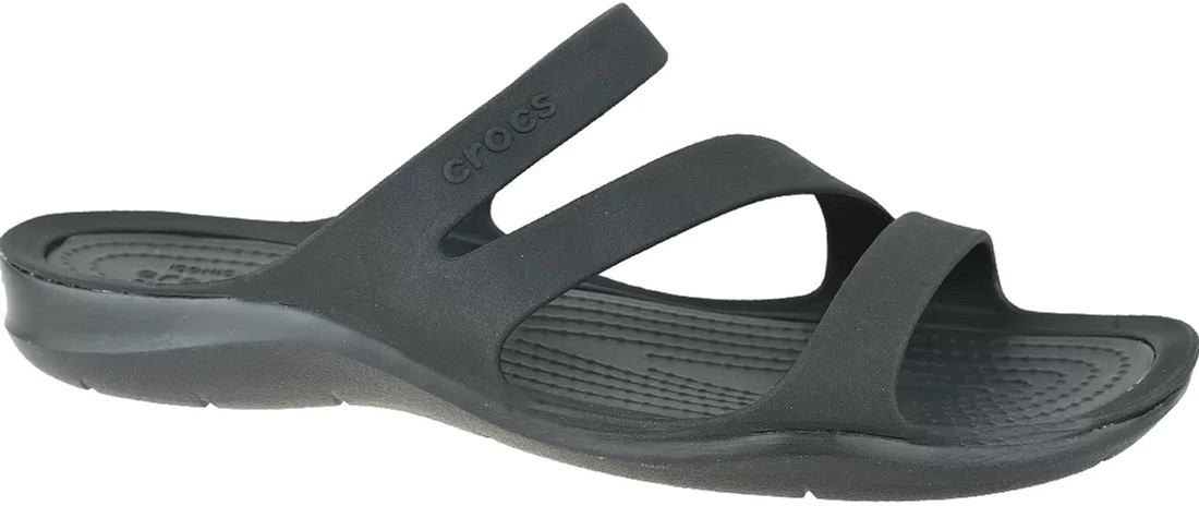

Шлепанцы Crocs Jibbitz Swiftwater 203998-060-W7 37-38 23.8 см Черные