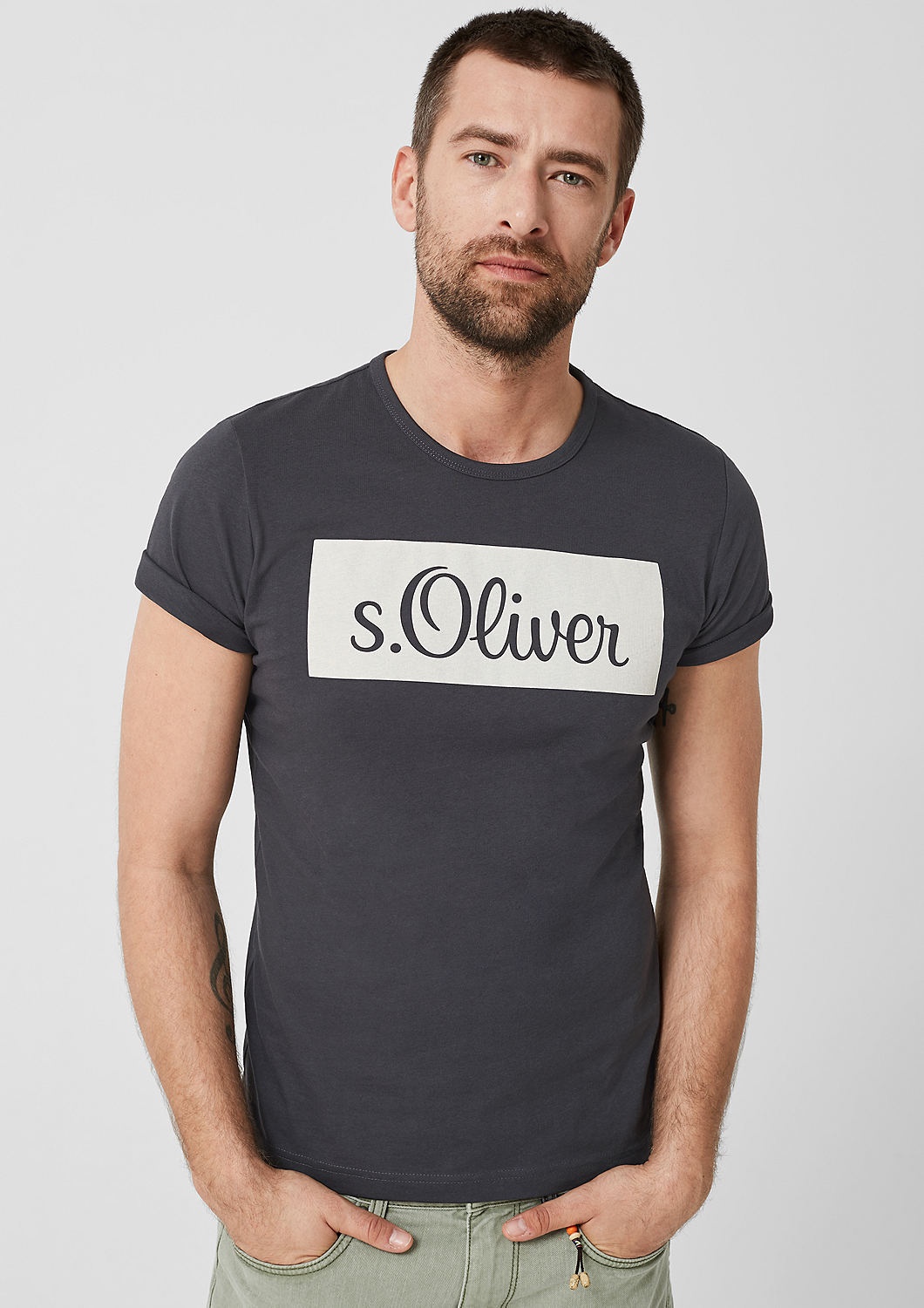 

Футболка s.Oliver XXL Антрацит 13.904.32.4800-9897