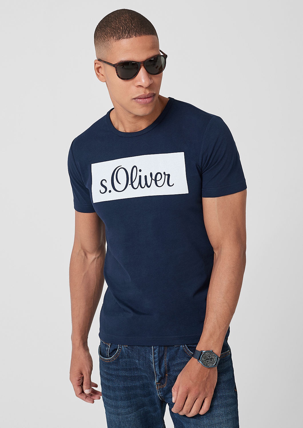 

Футболка s.Oliver  Темно-синий 13.904.32.4800-5877, Футболка s.Oliver M Темно-синий 13.904.32.4800-5877