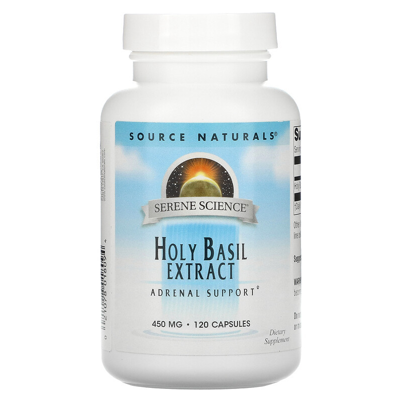Базилик священный Source Naturals "Holy Basil Extract" экстракт, 450 мг ...