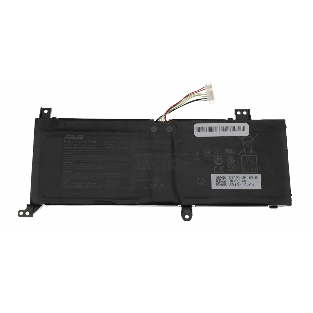 Акумулятор до ноутбука ASUS VivoBook X412 C21N1818, 4805 mAh (37Wh ...