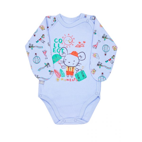 

Боди-футболка Smil размер 86 Голубой 102461