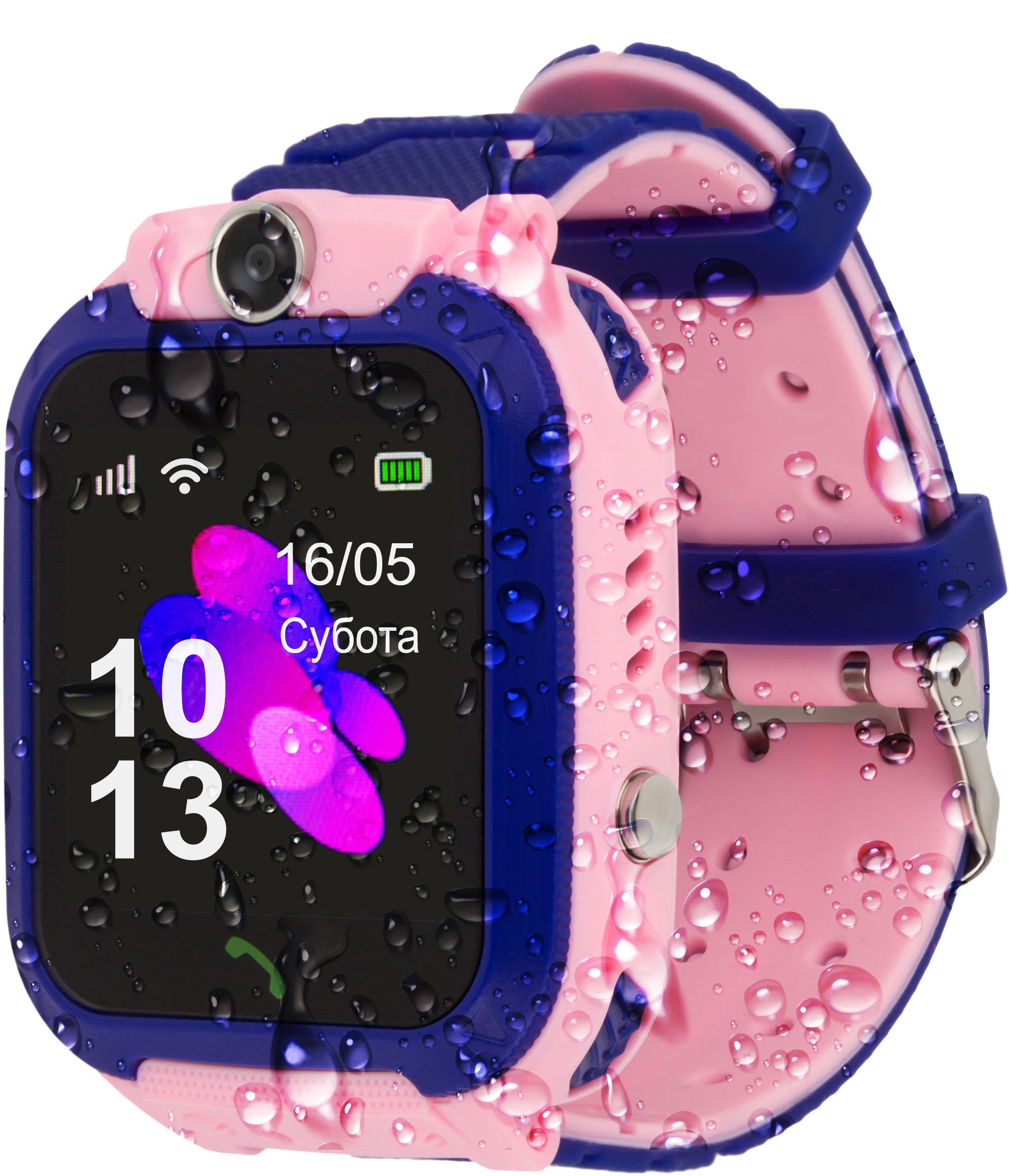 

Дитячий телефон-годинник Amigo GO002 Swimming Camera Wi-Fi Blue/Pink