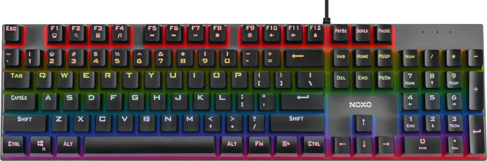 Клавиатура проводная NOXO Retaliation Mechanical Gaming Keyboard Blue ...