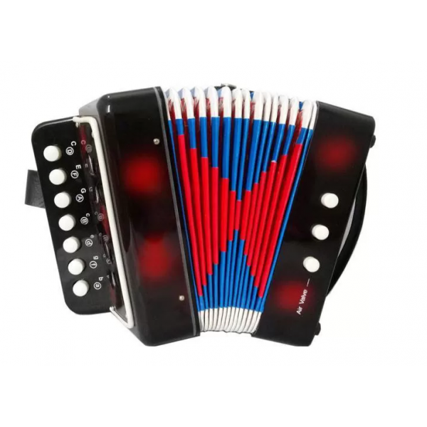 

Аккордеон детская гармошка Btoy M 19 x 18 x 11 см Black-Red (6429B-RT)