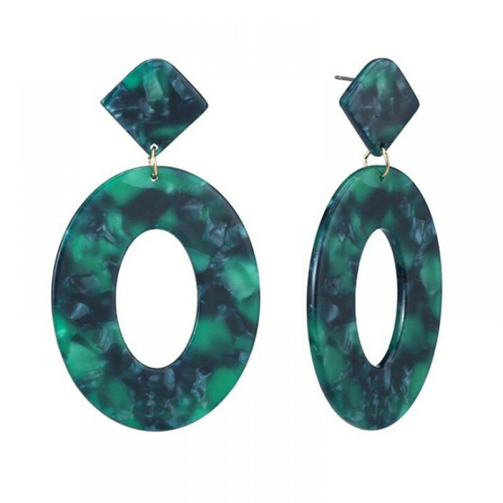 

Серьги акриловые Fashion зеленые MK0883-3