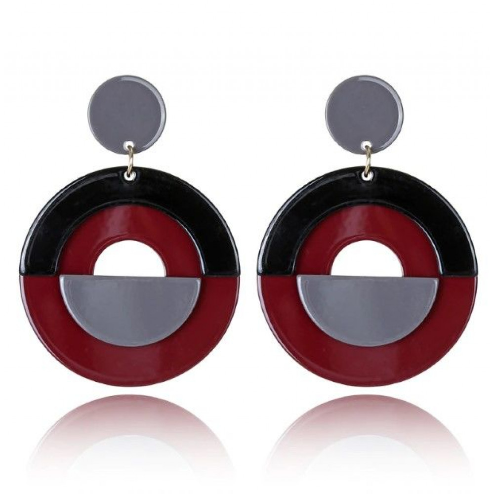 

Серьги акриловые Fashion красные MK0854-1