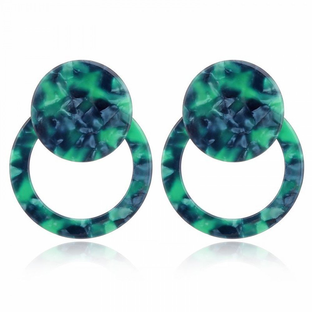 

Серьги акриловые Fashion зеленые MK0882