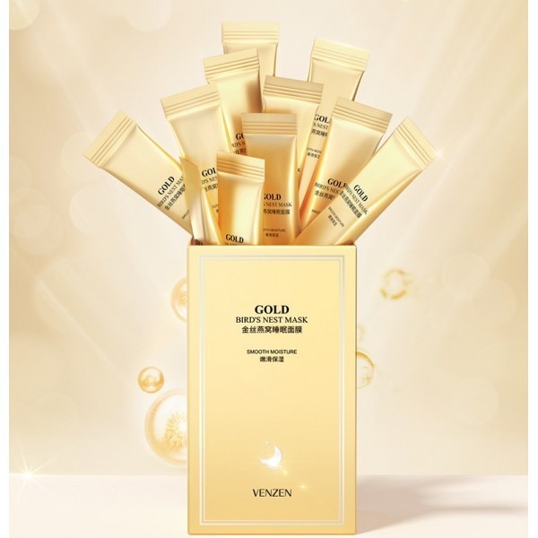 Маска ночная с экстрактом золота и ласточкиного гнезда, Venzen Gold ...