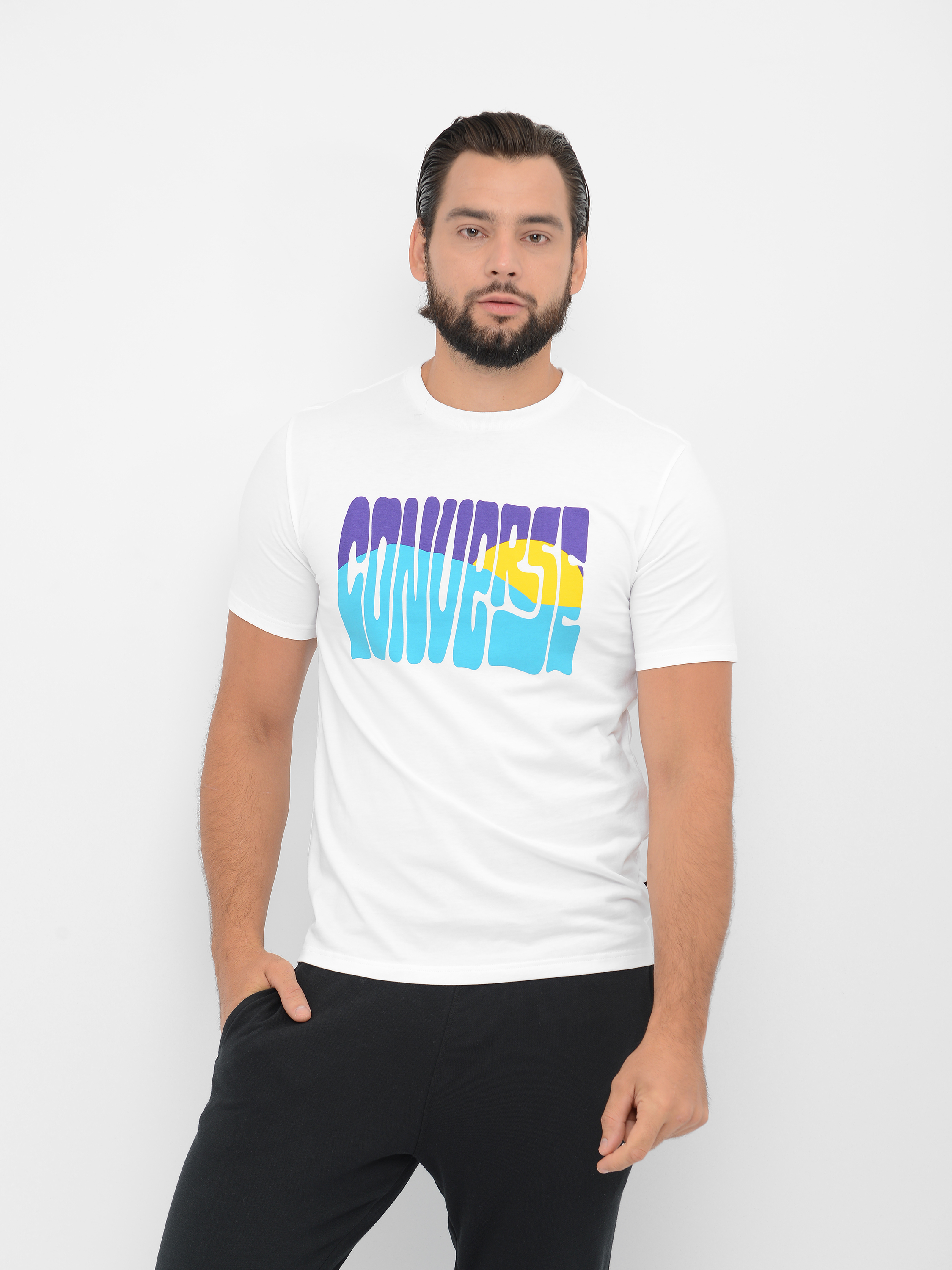 

Футболка Converse Rising Sun Tee Black 10018864-102 M White