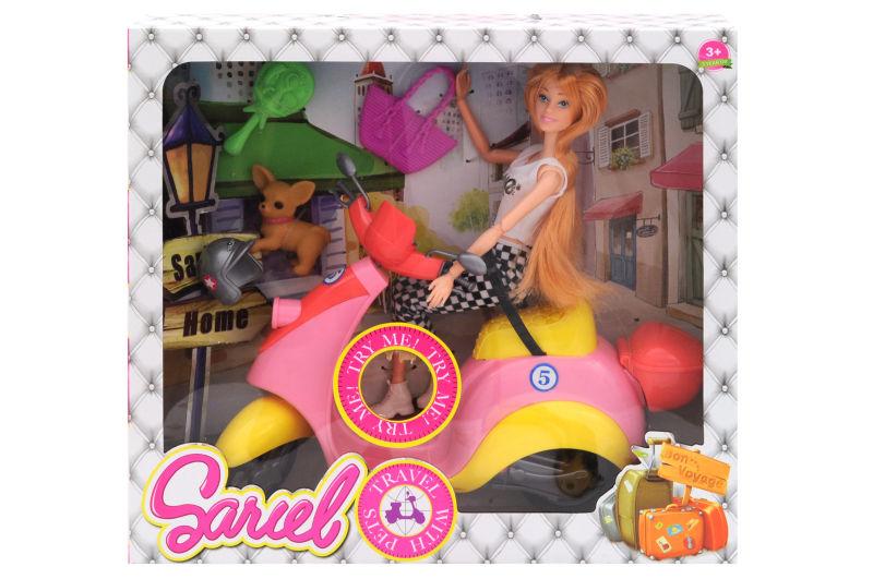 

Лялька "Sariel" з скутером, озвучена, в коробці 5533 р.35,5*10*32,5см