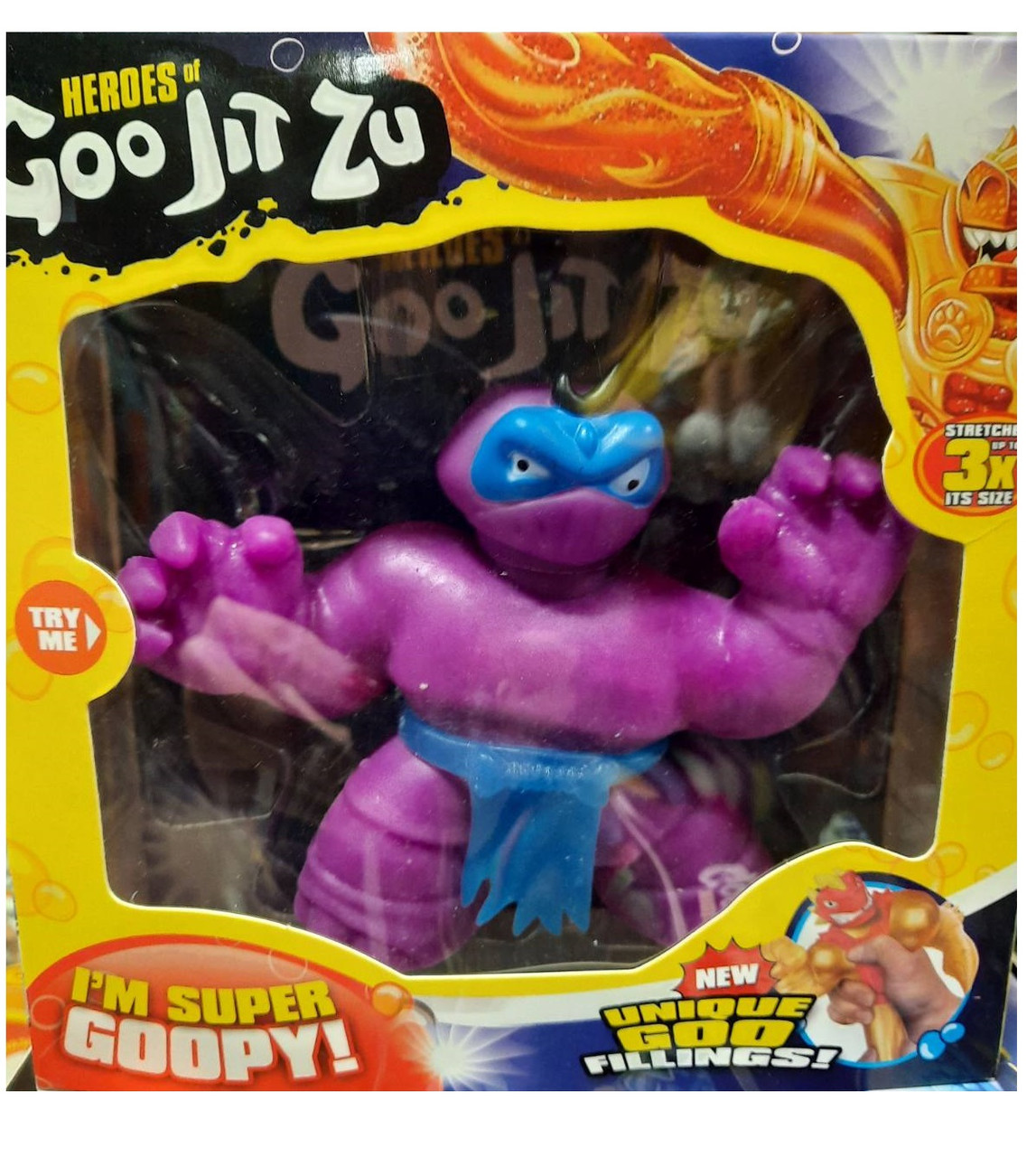Гуджитсу Goo Jit Zu игрушка тянучка супергерой Рептилия фиолетовый ...