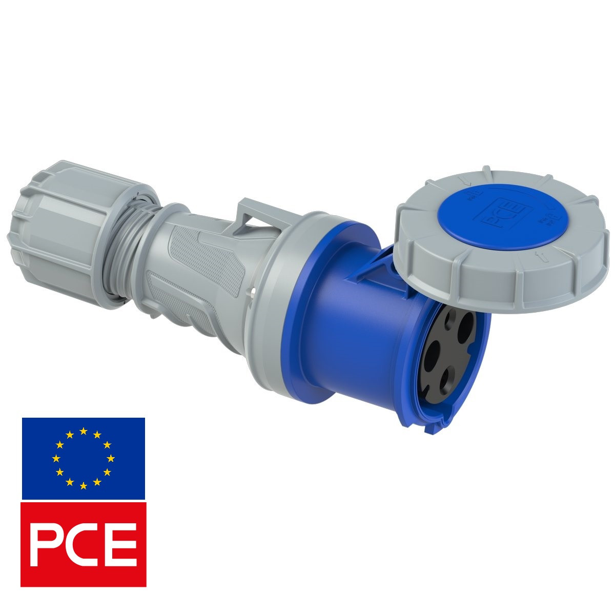 Розетка переносная PCE 233-6 IP67 2P+PE 63A 230V POWER TWIST (силовая ...