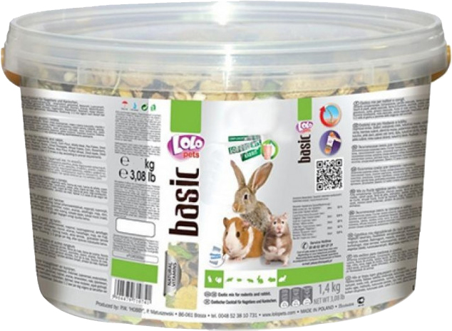 

Повседневный корм для кроликов и грызунов LoLo PETS 1.8 кг Фруктовый