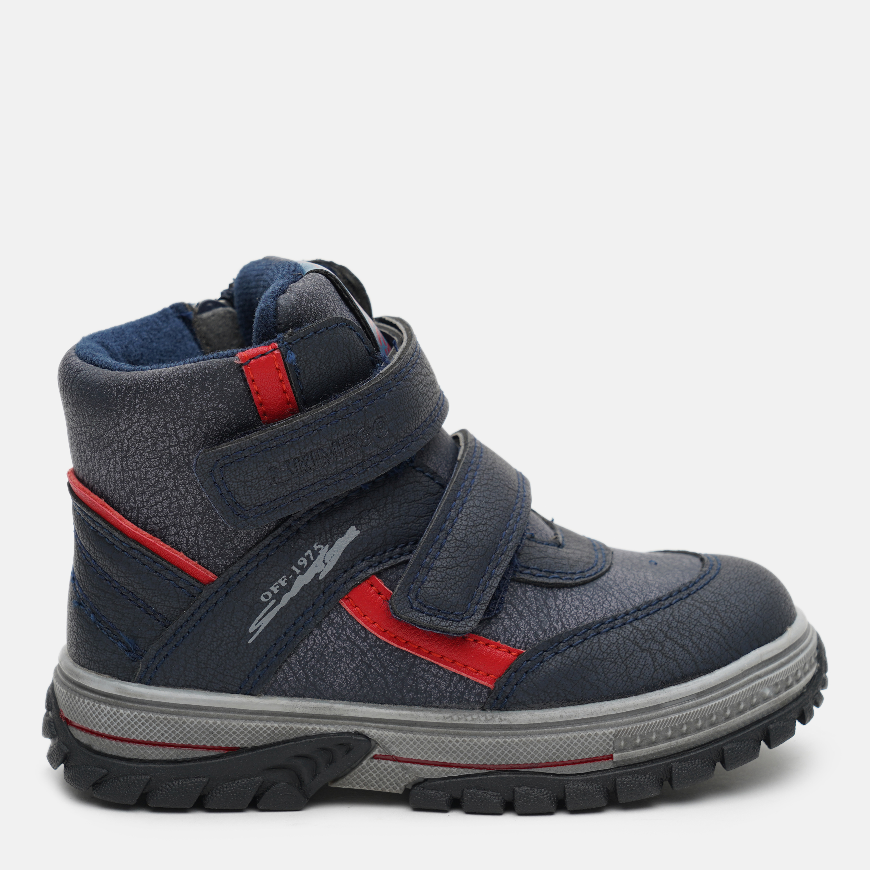 Акція на Дитячі демисезонні черевики для хлопчика Kimboo YF628-1B 23 Сині від Rozetka