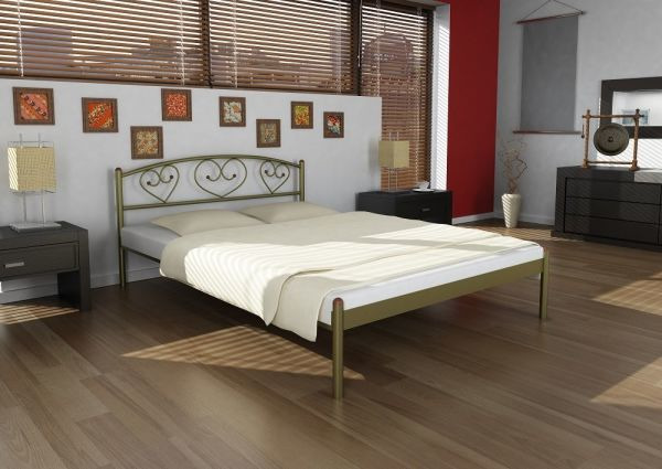 

Кровать Дарина 1 Метакам Золото 140х190