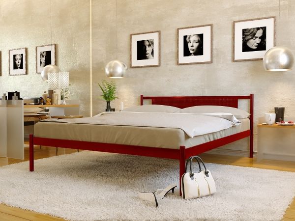 

Кровать Флай Нью 1 Метакам Красный лак 180х200