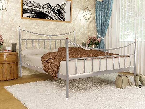 

Кровать Париж 2 Метакам Алюминий 180х190