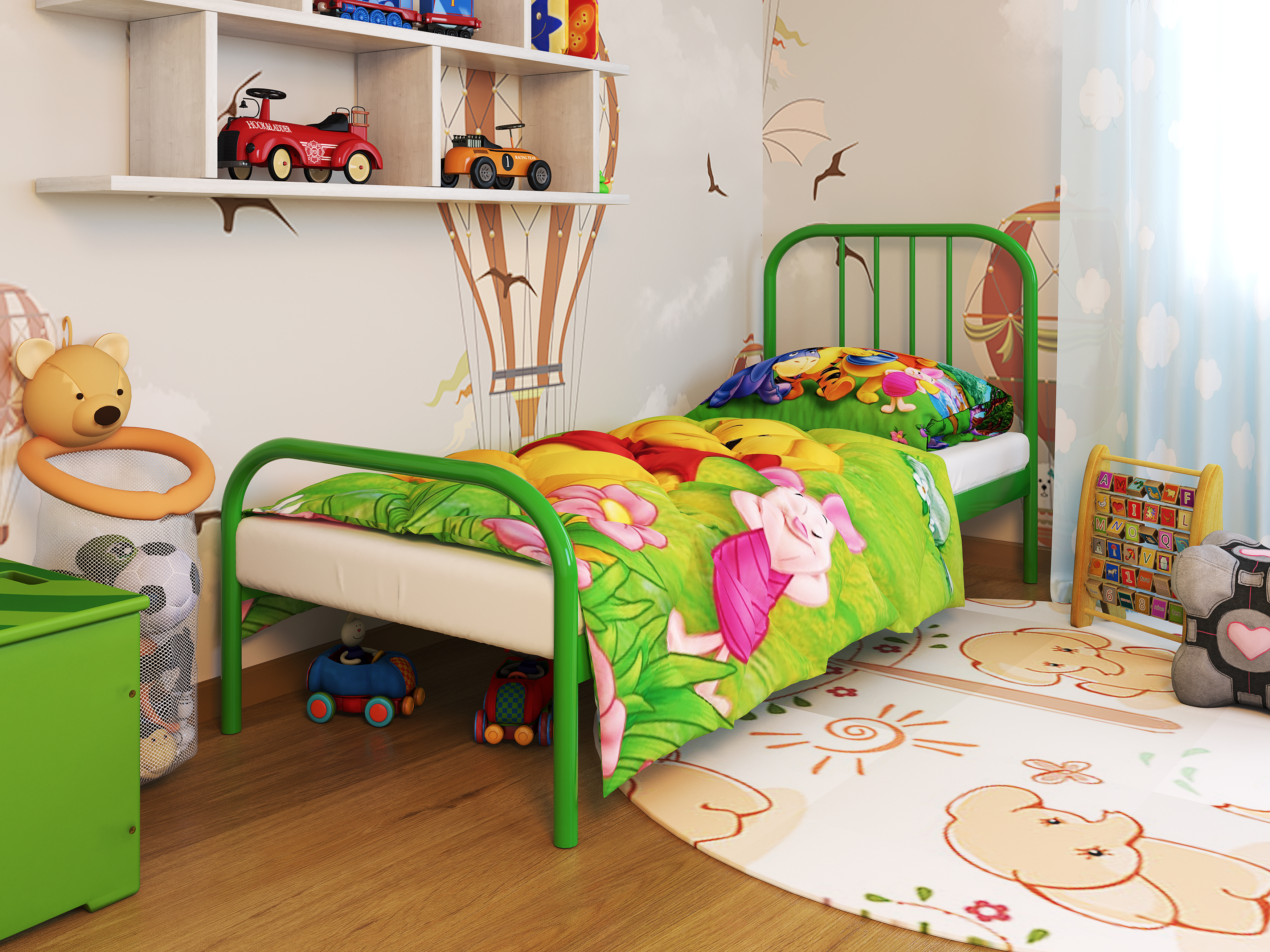 

Кровать Bambo Метакам Зеленый 140x60