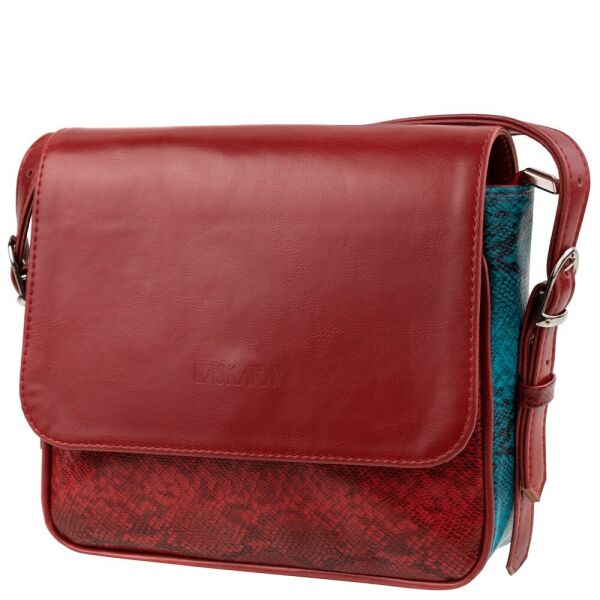 

Сумка женская кожзам LASKARA LK-10245-red-snake