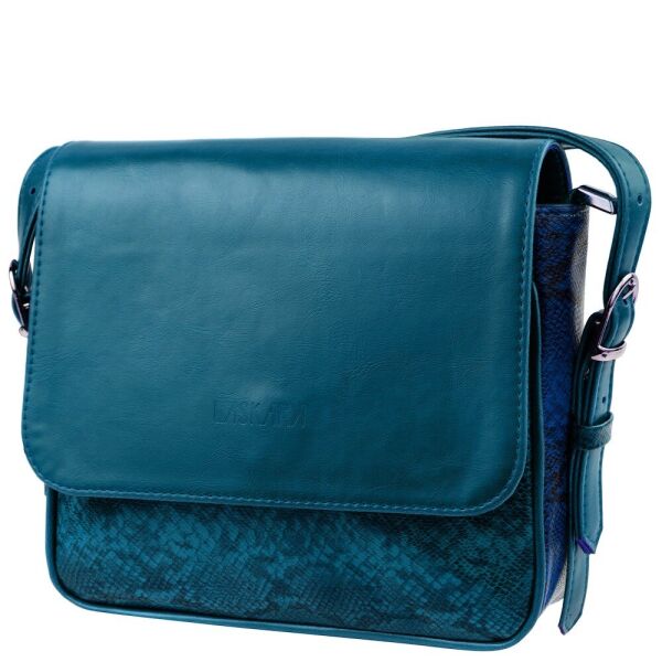 

Сумка женская кожзам LASKARA LK-10245-turquois-snake
