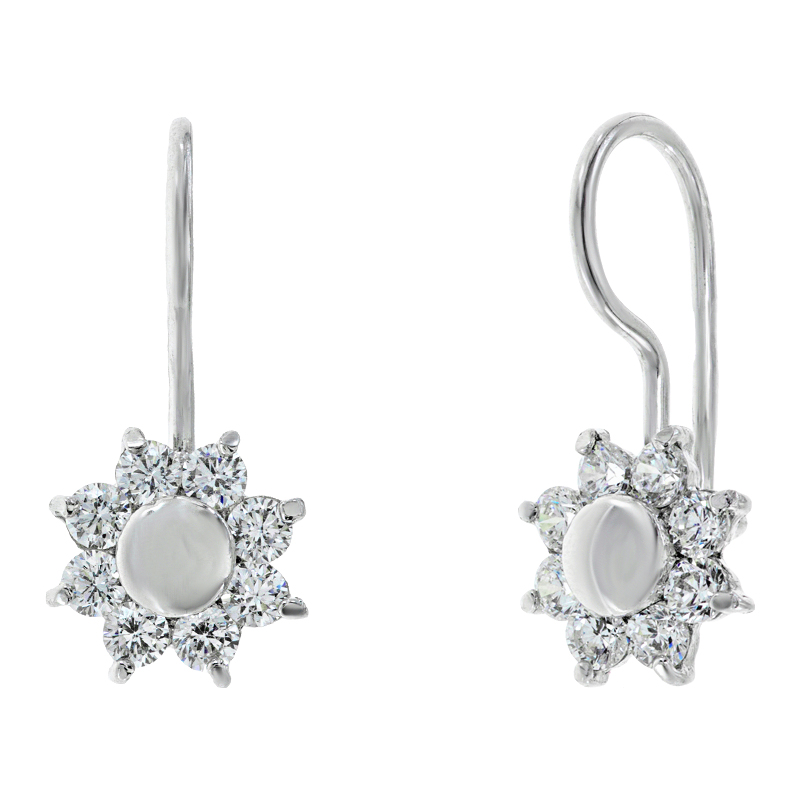 

Серьги с петельчатым замком Diamant с0095с