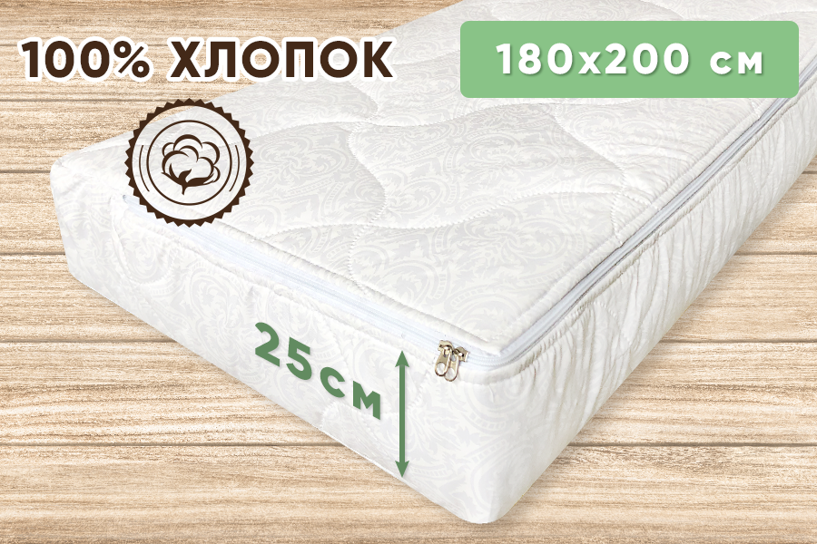 

Чехол защитный на матрас Point Art Classic на молнии 180х200х25 см