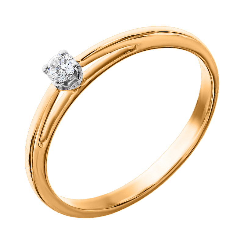 

Кольцо помолвочное Diamant К3203 17.5