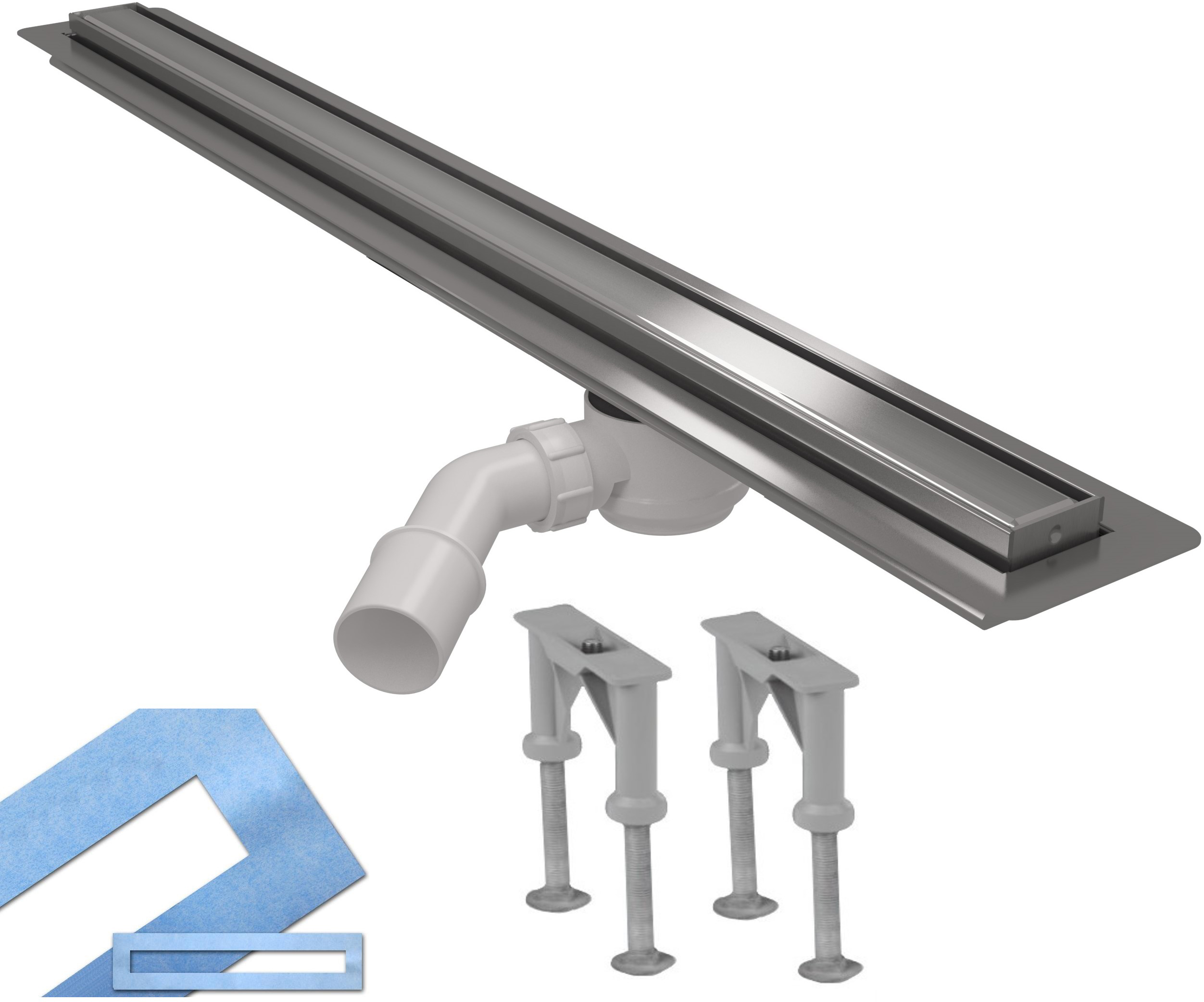 Трап с поворотным сифоном McALPINE Omega Slim MPCD700-O-B-NT-KPL 700 мм ...