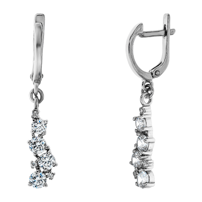 

Серьги-подвески Diamant с2153с