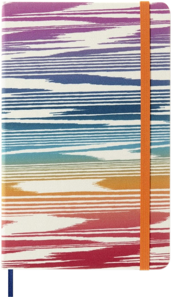 Ежедневник Moleskine 2023 Missoni 13х21 см 400 страниц Голубой Канва