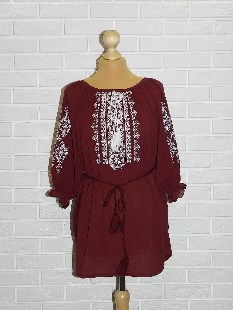 

Вышиванка NovaKoza из шифона р.60(арт.234)