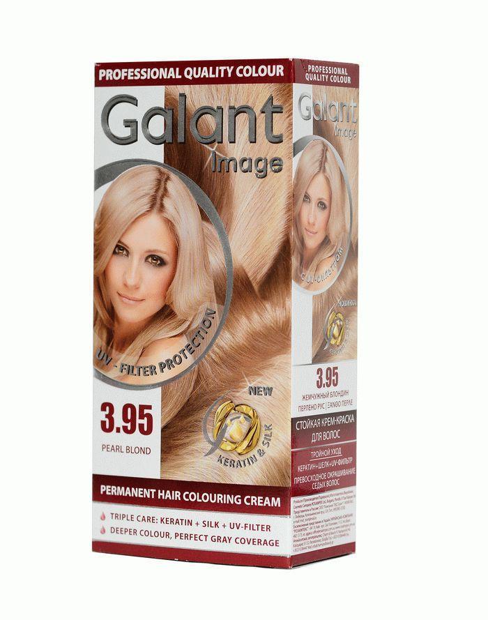 Стойкая крем-краска для волос Galant Image 3.95 жемчужный блонд 115 мл ...