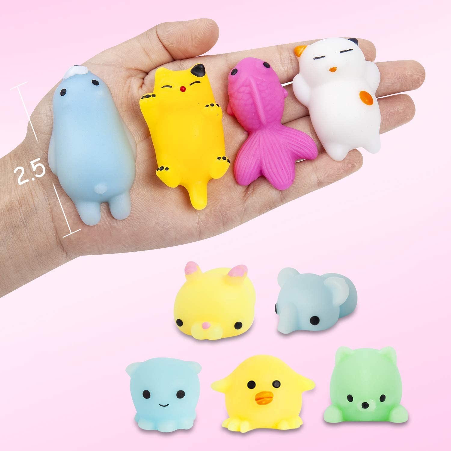 Набор игрушек-сюрпризов антистресс Сквиши Squishies - 60 шт в коробке ...