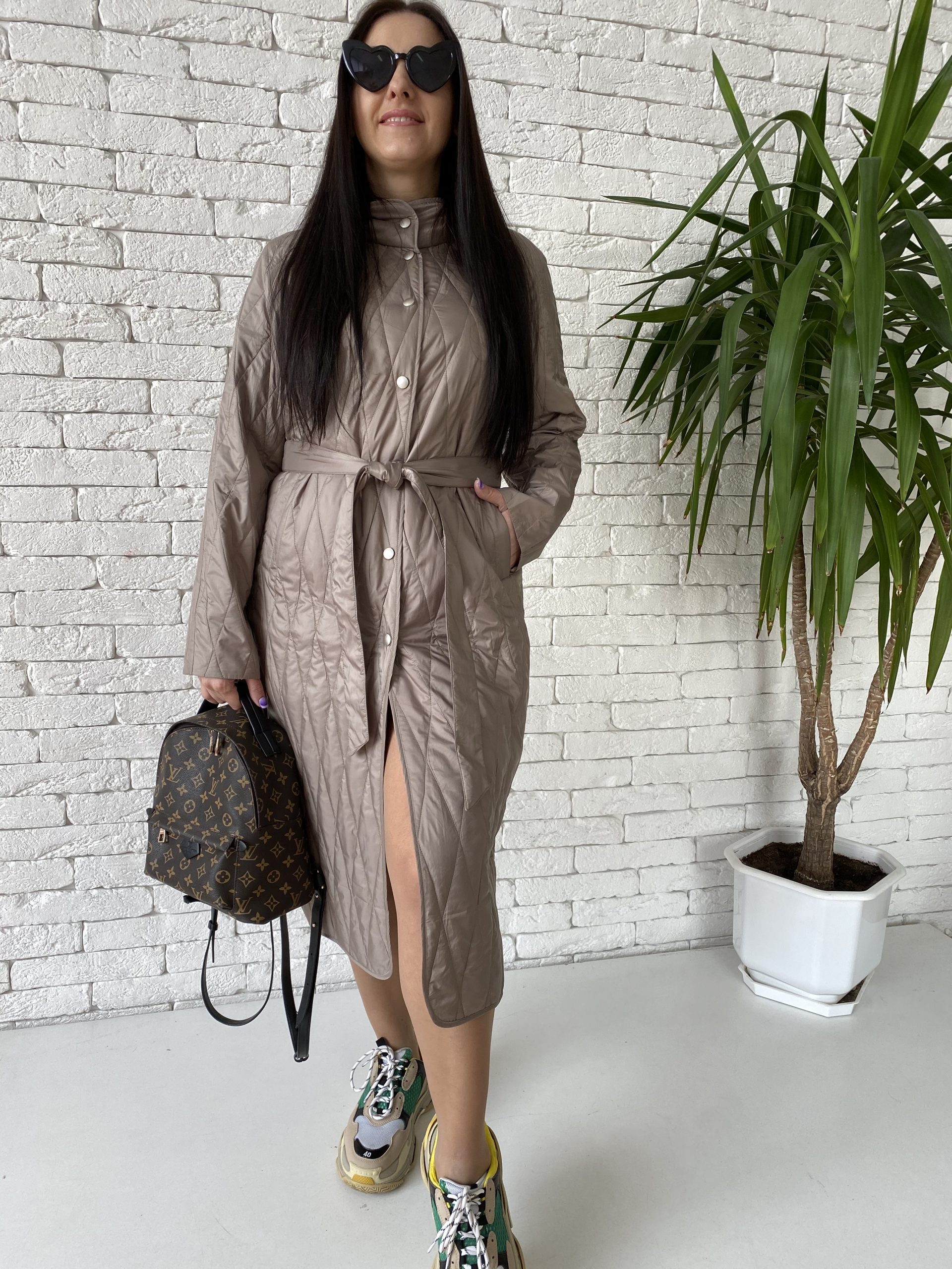 

Плащ демисезонный ZIAI 9428 40 бежевый