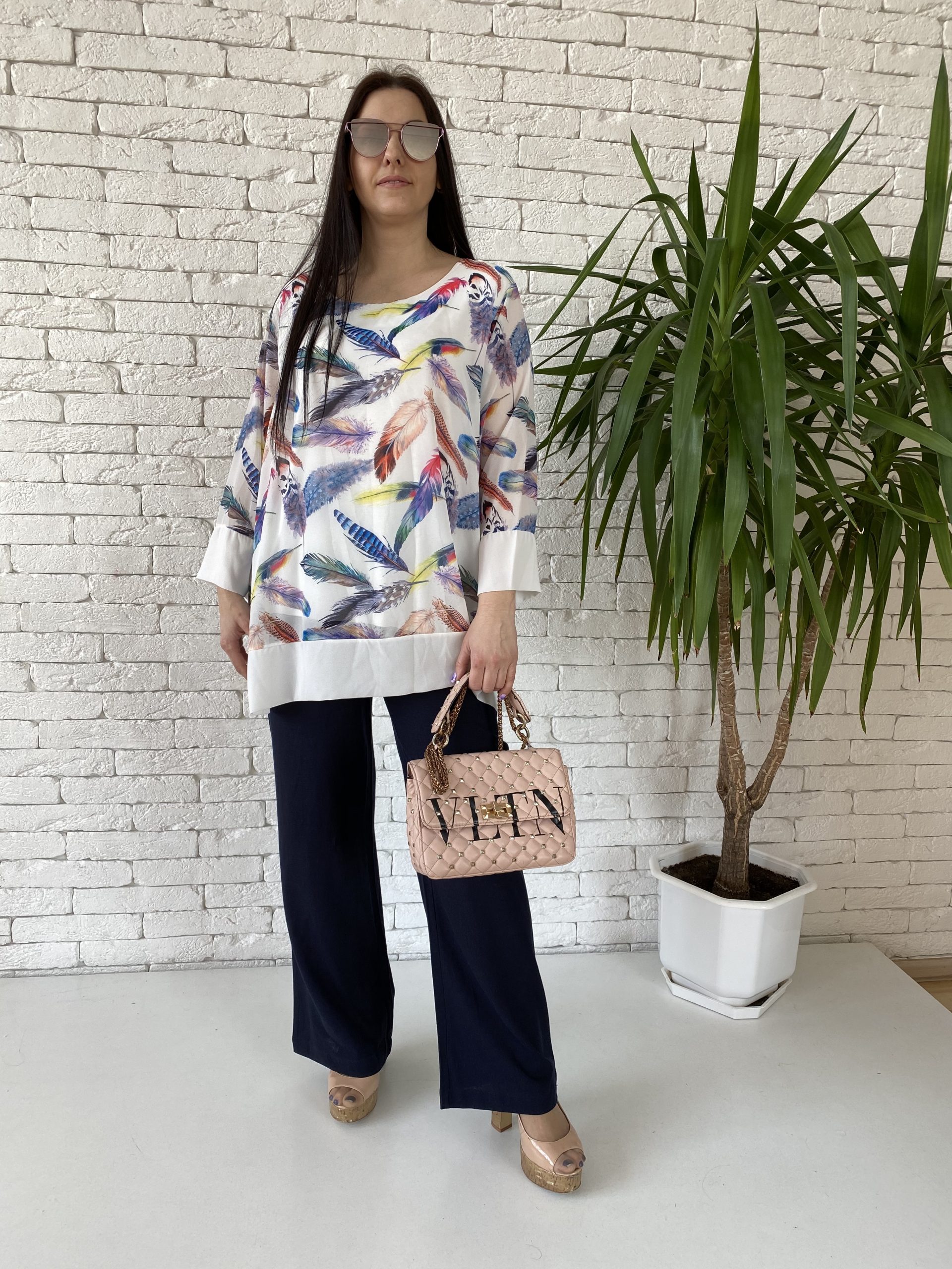 

Туника шифоновая NEW COLLECTION 54 белая