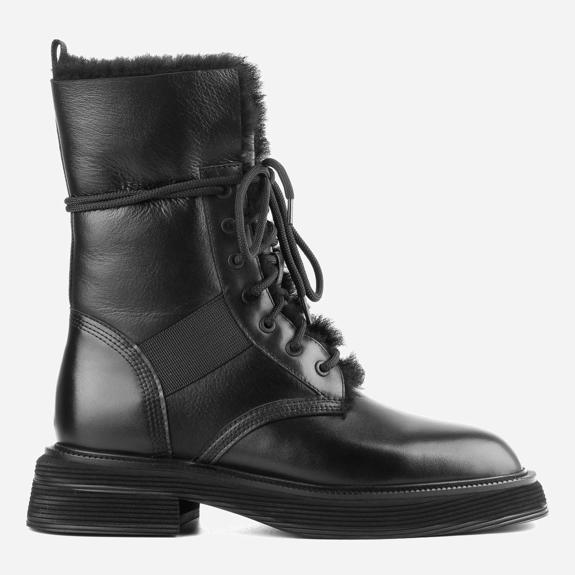 Акція на Жіночі зимові черевики високі Le'BERDES 00000015329 39 25 см Чорні від Rozetka