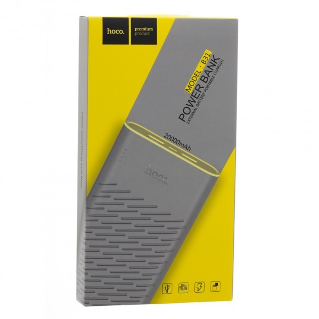 

Power bank Hoco B31 Rege 20000 mAh Серый