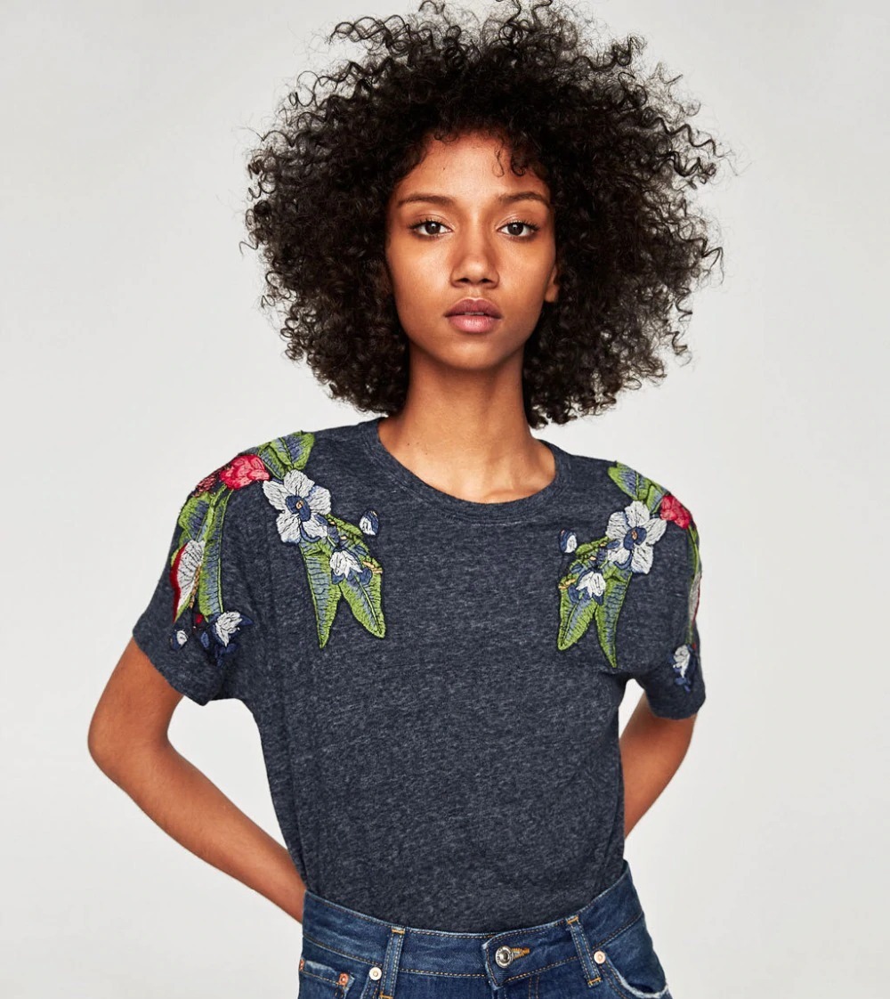 

Футболка женская Meadow Berni Fashion (M) Серый