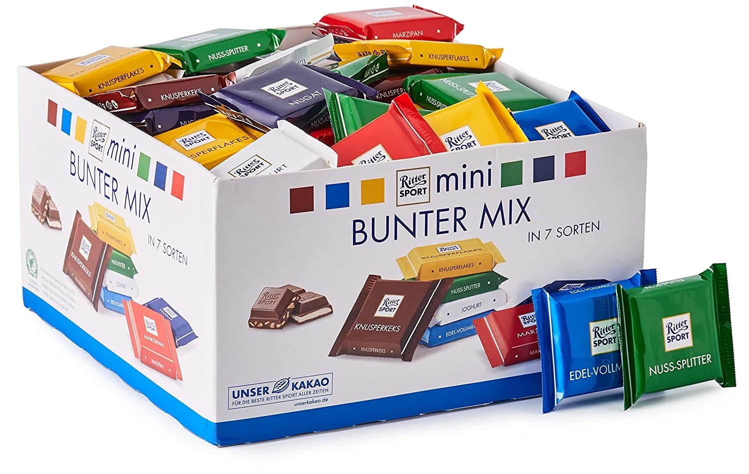 Набір шоколадних цукерок Ritter Sport mini Bunter Mix 84 шт 1,4 кг – купить  в Украине - ROZETKA. Цены на Набір шоколадних цукерок Ritter Sport mini  Bunter Mix 84 шт 1,4 кг