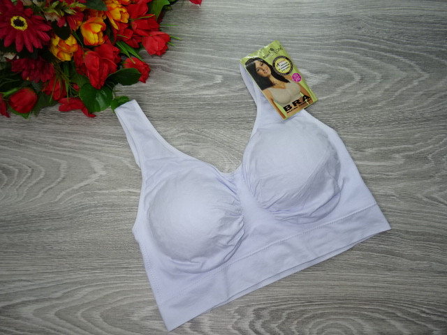 

Топик бесшовный батальный Bra на поролоне 3XL (90-100см) С-D белый (622)